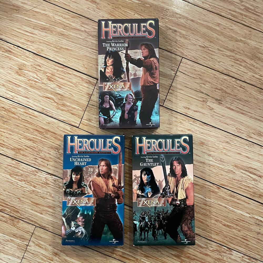 Hercules Xena The Warrior Princess Triology VHS tape lot 90s